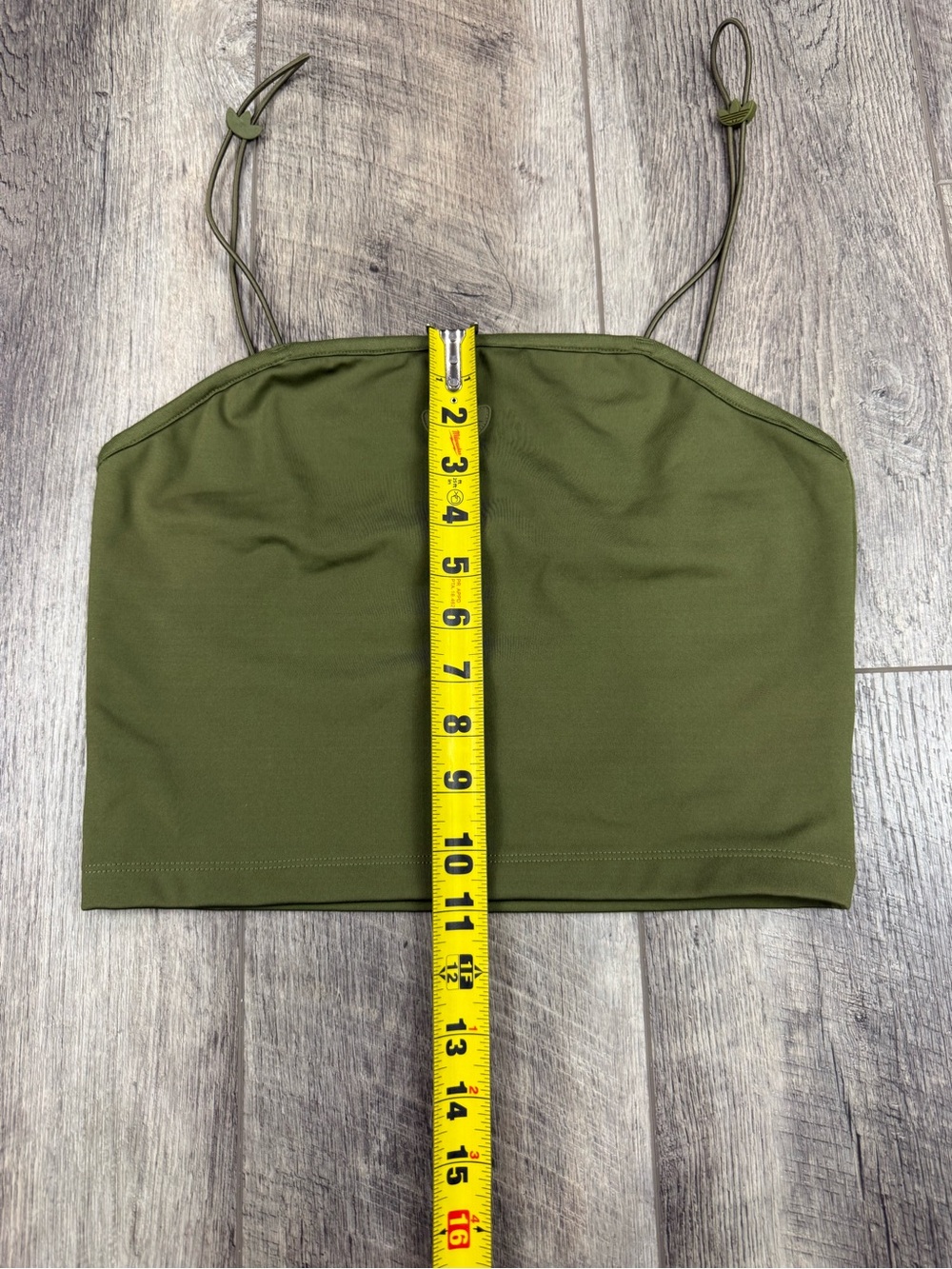 Adidas Olive Crop Top - Picture 12 of 13